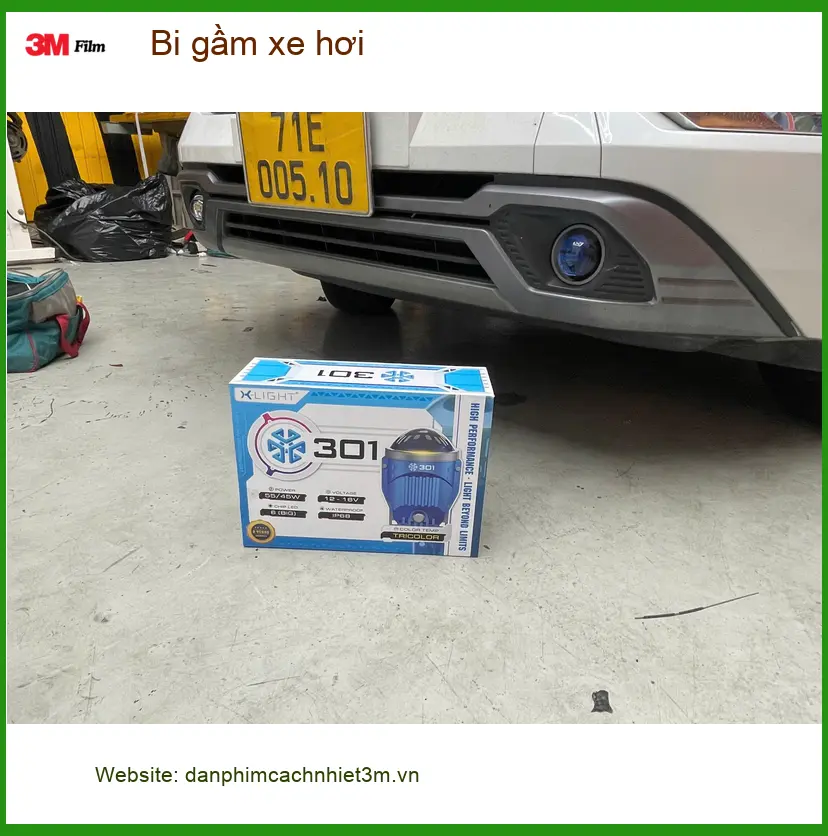 Anh Cường độ bi gầm xe hơi Hyundai Accent vì đèn zin quá yếu khi đi đêm tại Quận 9 ảnh thực tế 4