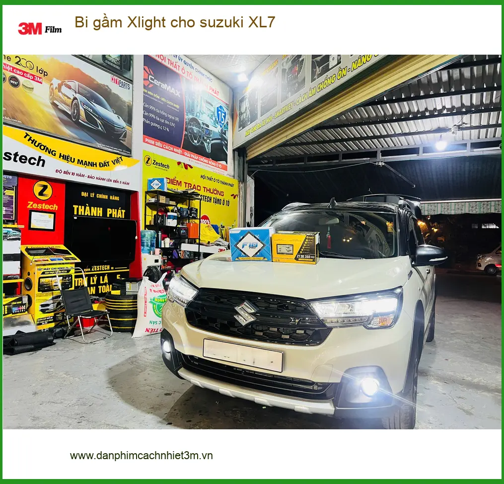 Anh Quang lắp bi gầm Xlight cho Suzuki XL7 để cải thiện tầm nhìn ban đêm tại Quận Gò Vấp ảnh thực tế 4