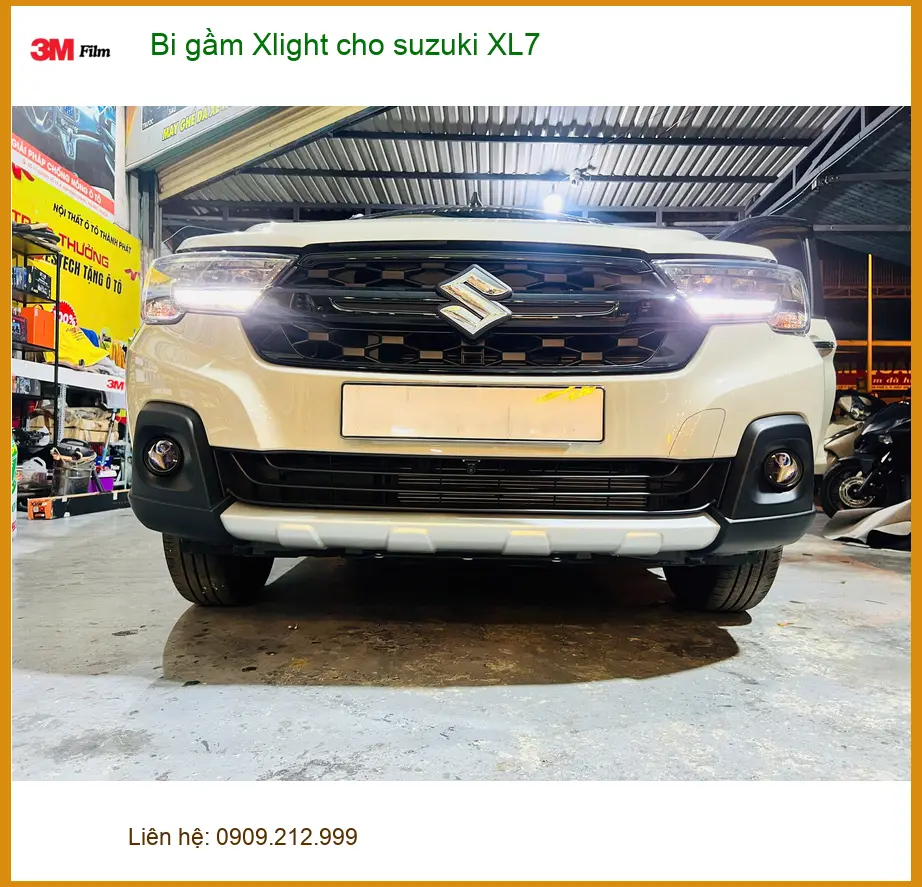 Anh Khang lắp bi gầm Xlight cho Suzuki XL7 tại Bình Thạnh để tăng sáng khi đi đêm