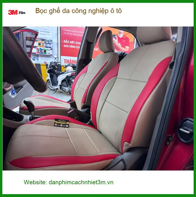 Cô Lan Anh bọc ghế da công nghiệp ô tô Hyundai Accent Quận Bình Thạnh nâng cấp. ảnh thực tế 2
