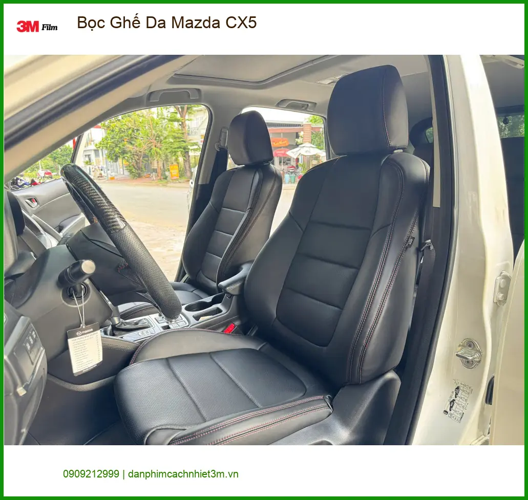 Chị Hải Yến bọc ghế da Mazda CX5 tại Quận Tân Phú để nâng tầm không gian nội thất ảnh thực tế 3