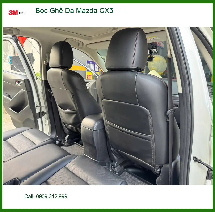 Chị Thảo bọc ghế da Mazda CX5 Quận Bình Tân muốn nội thất xe bền đẹp như mới