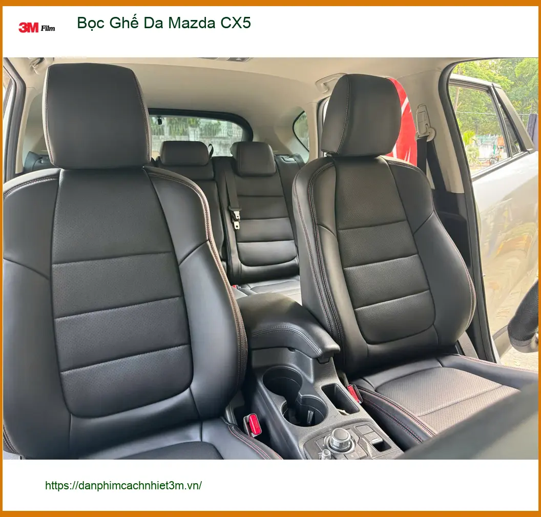Chị Thảo bọc ghế da Mazda CX5 Quận Bình Tân muốn nội thất xe bền đẹp như mới ảnh thực tế 3