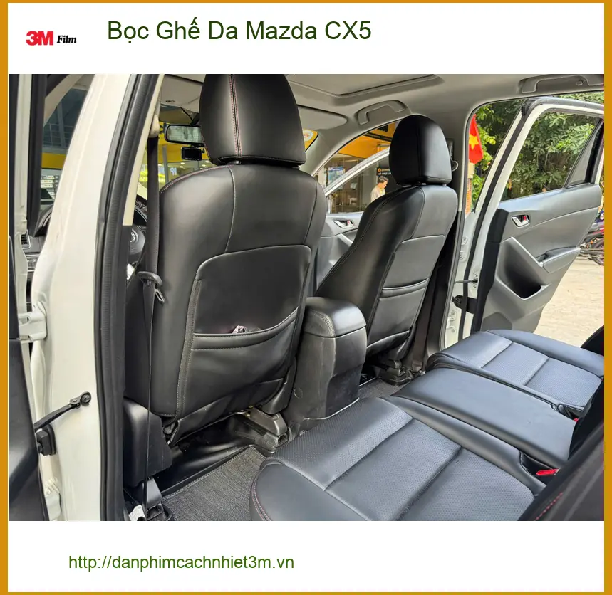 Chị Thảo bọc ghế da Mazda CX5 Quận Bình Tân muốn nội thất xe bền đẹp như mới ảnh thực tế 5