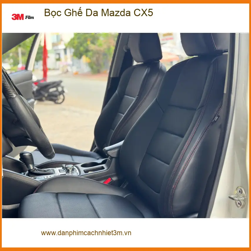 Chị Thảo bọc ghế da Mazda CX5 tại Bình Chánh để nội thất xe sang trọng hơn ảnh thực tế 2
