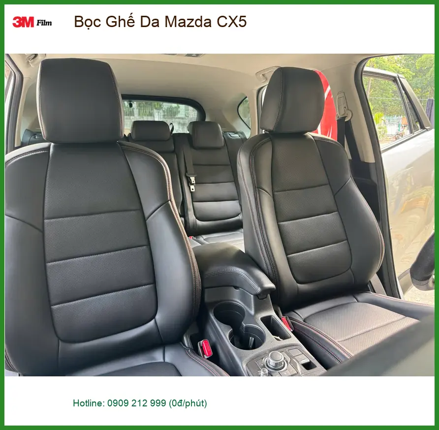 Anh Minh Khang bọc ghế da Mazda CX5 Quận Gò Vấp vì ghế zin cũ và khó vệ sinh ảnh thực tế 2
