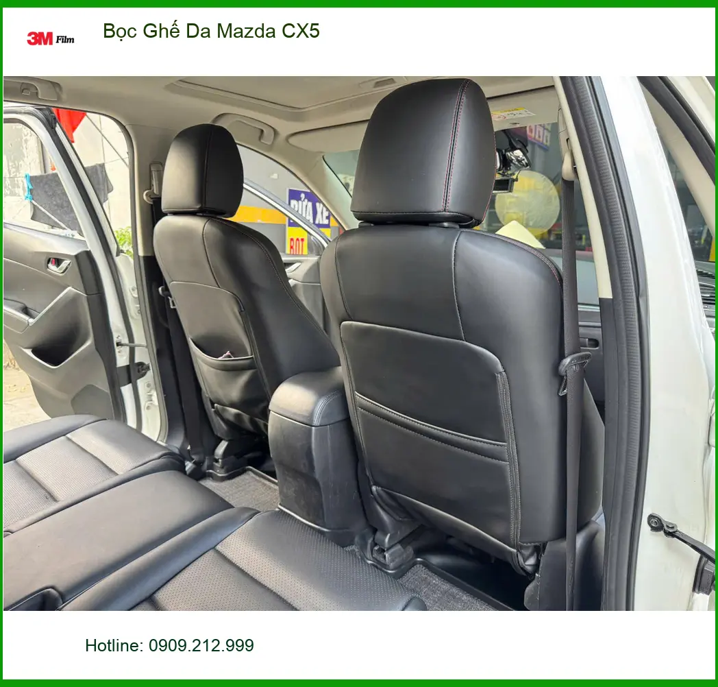 Anh Hoàng Nam bọc ghế da Mazda CX5 tại Quận 5 để nội thất xe mới mẻ hơn ảnh thực tế 3