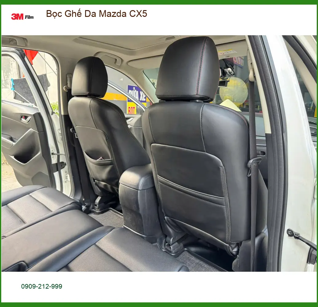 Anh Lâm bọc ghế da Mazda CX5 Quận 4 để nâng tầm nội thất và dễ vệ sinh ảnh thực tế 4