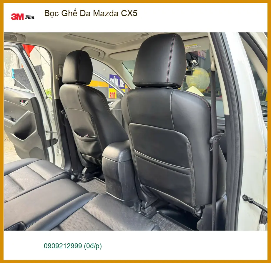 Anh Quân bọc ghế da Mazda CX5 vì ghế zin đã cũ và xuống cấp ở Hóc Môn