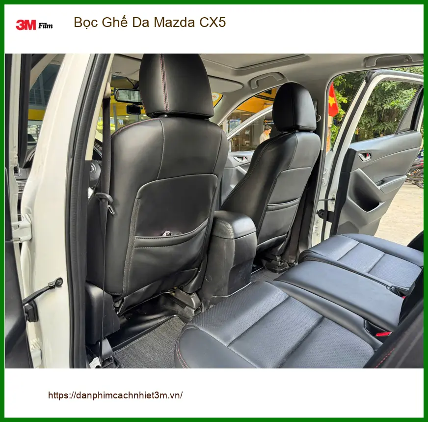 Anh Khải bọc ghế da Mazda CX5 tại Quận 9 để nội thất xe luôn mới và bền đẹp ảnh thực tế 2