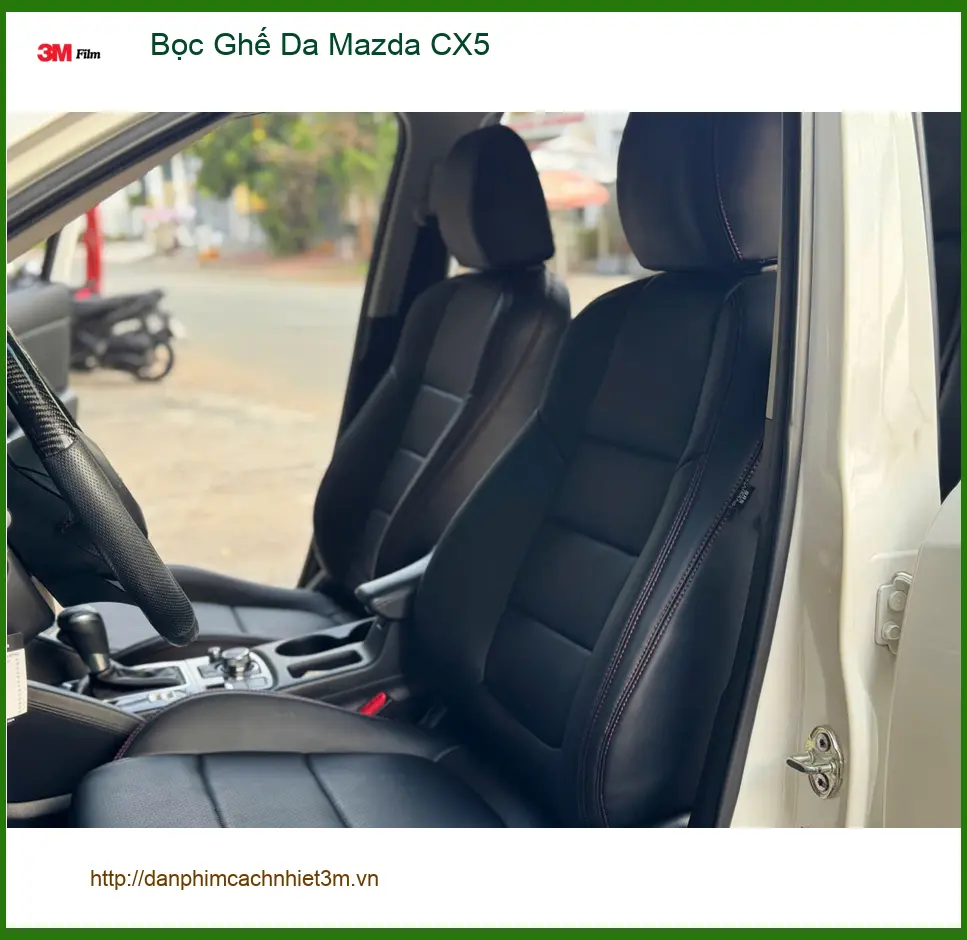 Chú Khang bọc ghế da Mazda CX5 Quận 2 để nội thất xe sang trọng hơn ảnh thực tế 2