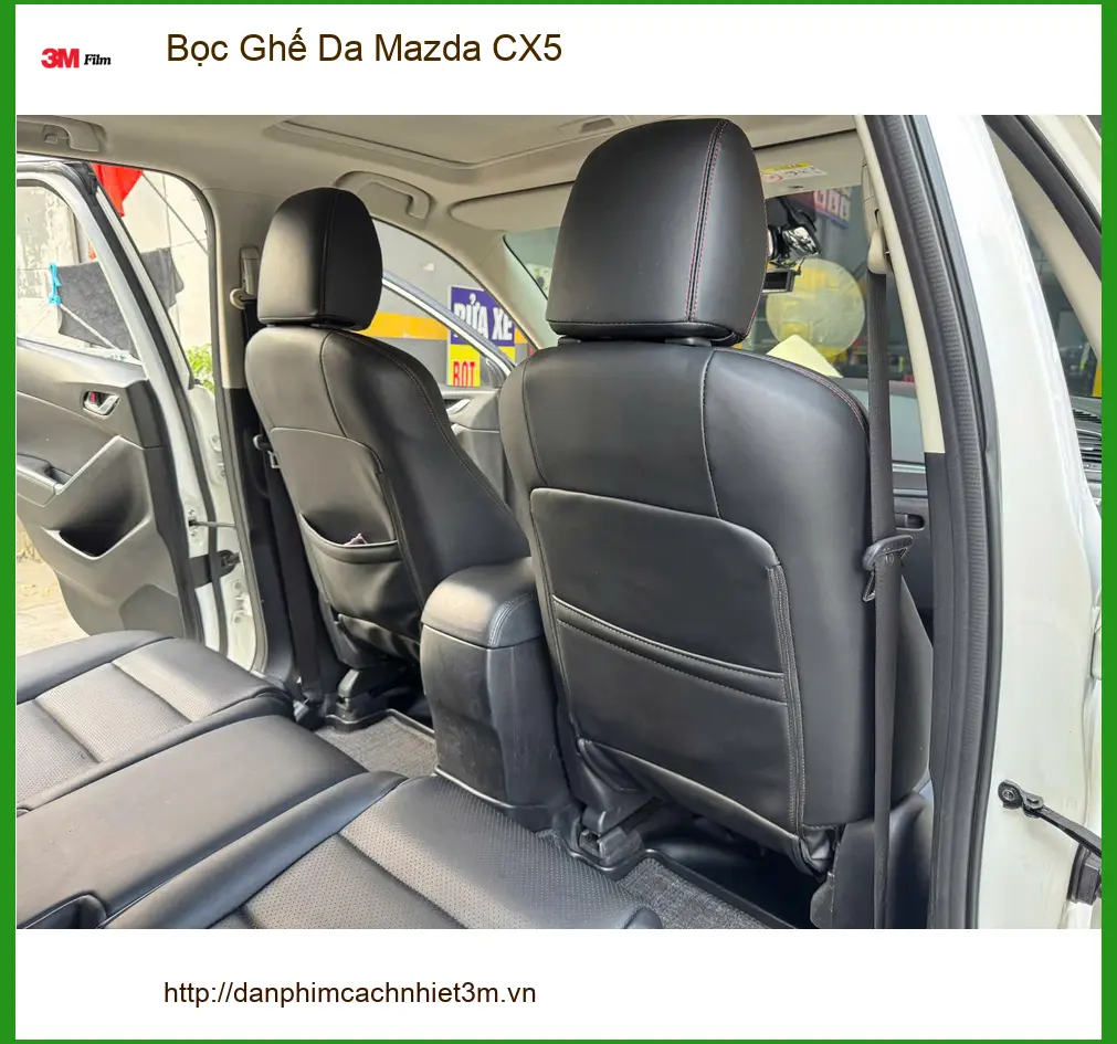 Chú Khang bọc ghế da Mazda CX5 Quận 2 để nội thất xe sang trọng hơn ảnh thực tế 5