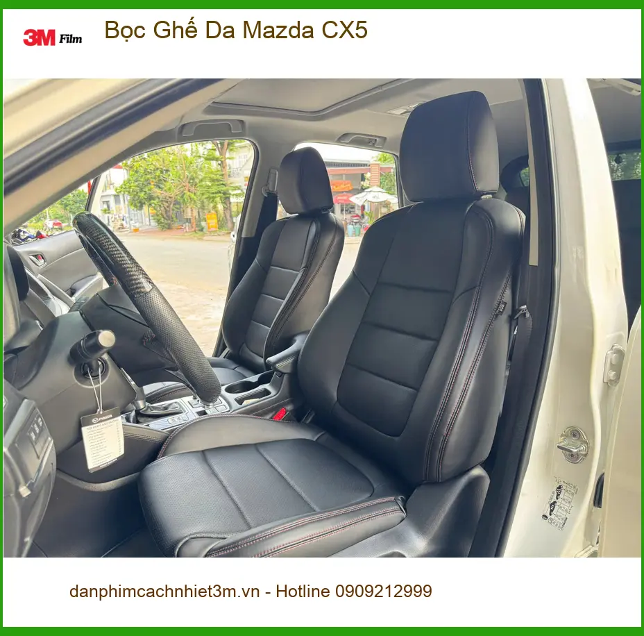Anh Long bọc ghế da Mazda CX5 tại Quận 10 để nội thất sang trọng, bền đẹp
