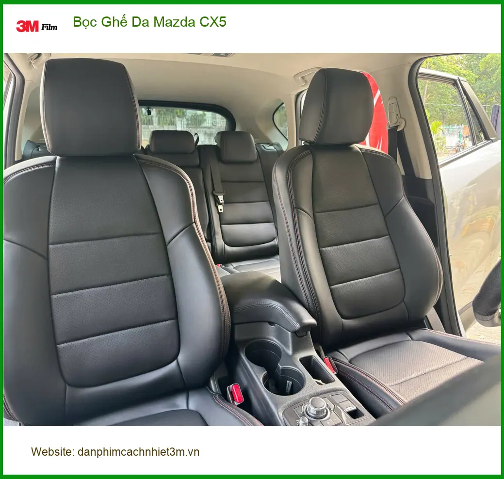 Anh Long bọc ghế da Mazda CX5 tại Quận 10 để nội thất sang trọng, bền đẹp ảnh thực tế 3