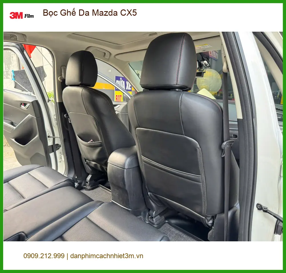 Anh Long bọc ghế da Mazda CX5 tại Quận 10 để nội thất sang trọng, bền đẹp ảnh thực tế 4