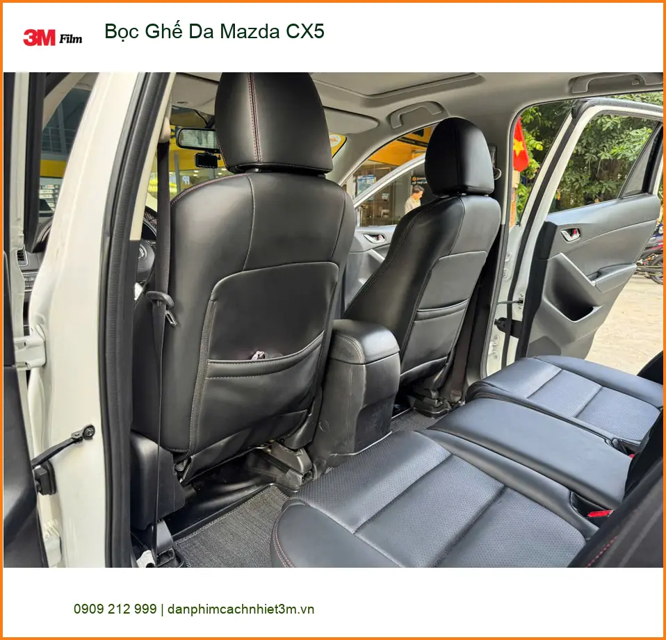 Anh Long bọc ghế da Mazda CX5 tại Quận 10 để nội thất sang trọng, bền đẹp ảnh thực tế 5