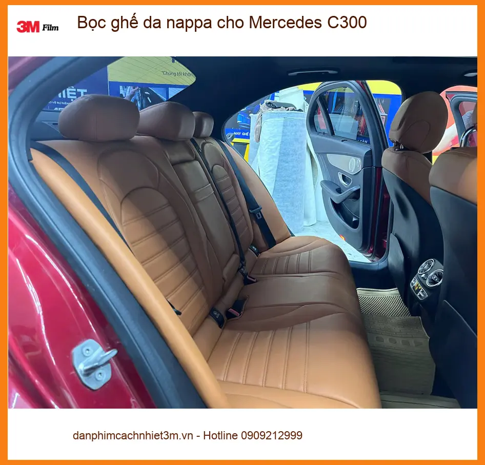 Anh Tấn bọc ghế da nappa cho Mercedes C300 Quận 3 để nâng tầm không gian nội thất ảnh thực tế 2