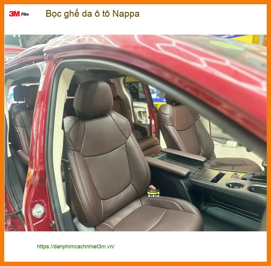 Anh Khang bọc ghế da ô tô Nappa cho Toyota Vios tại Hóc Môn để xe sang trọng hơn