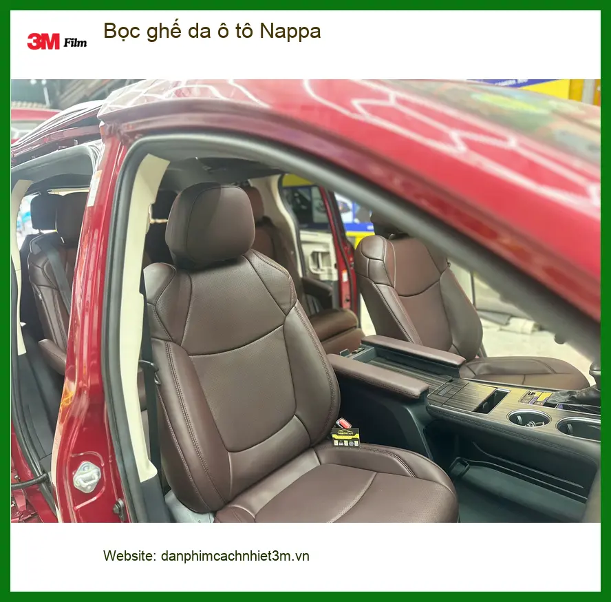 Chị Hương Giang bọc ghế da Nappa ô tô Hyundai Accent tại Quận 12 ảnh thực tế 3