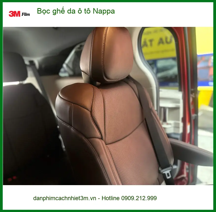 Anh Hùng bọc ghế da Nappa cho Toyota Vios tại Quận 5, tăng vẻ sang trọng.