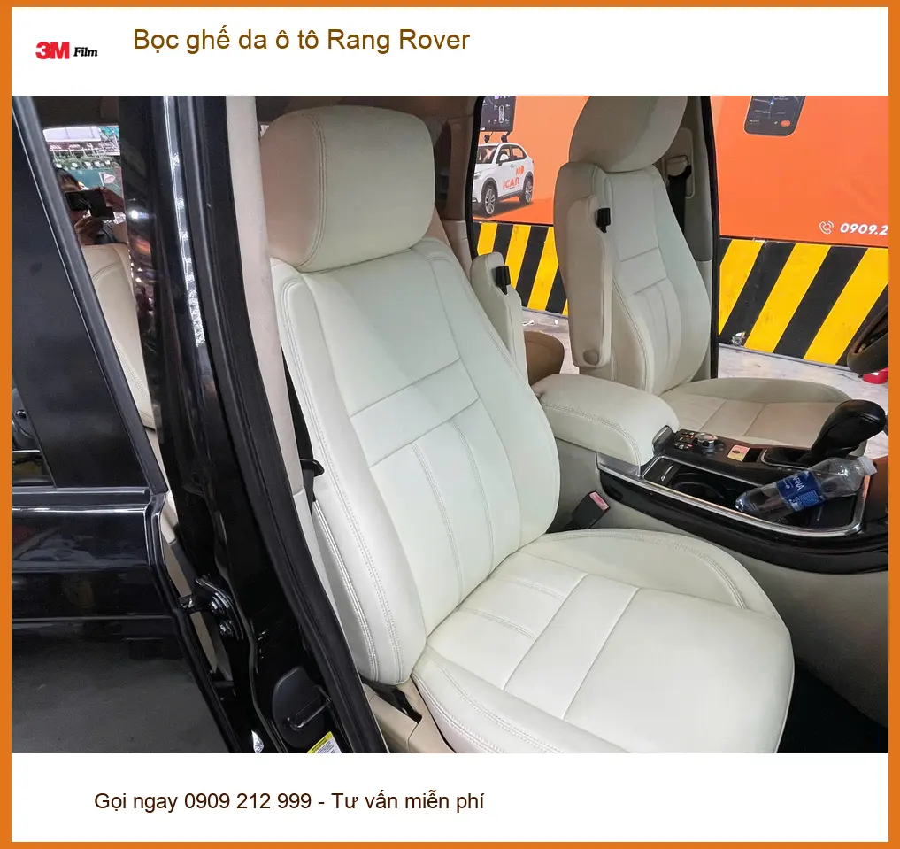 Anh Khải bọc ghế da ô tô Range Rover Quận 12 để nội thất xe thêm sang trọng ảnh thực tế 2