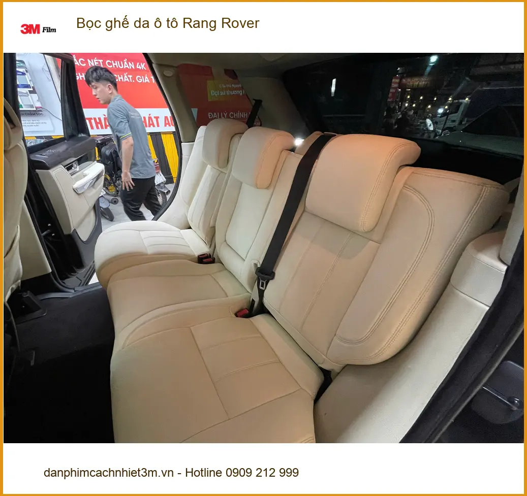 Anh Khải bọc ghế da ô tô Range Rover Quận 12 để nội thất xe thêm sang trọng ảnh thực tế 3