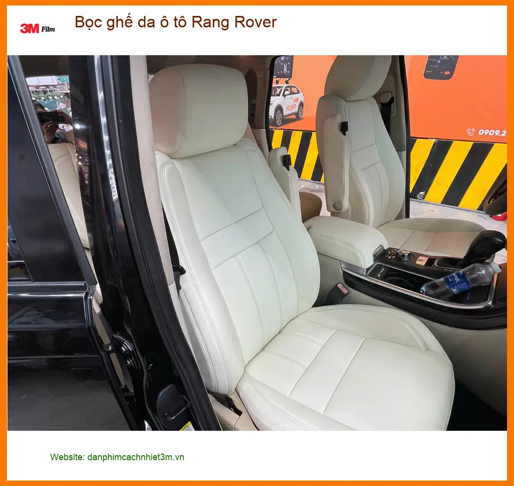 Anh Khải bọc ghế da ô tô Range Rover Quận 12 để nội thất xe thêm sang trọng ảnh thực tế 4