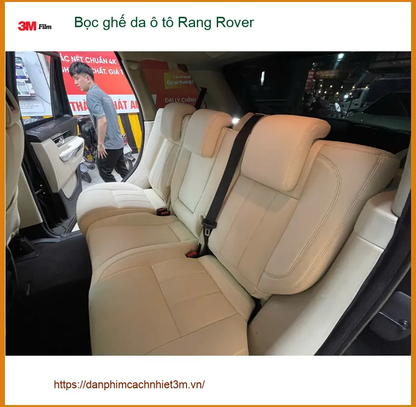 Chú Phước bọc ghế da ô tô Rang Rover Sport Quận Gò Vấp để nội thất luôn sang trọng. ảnh thực tế 4