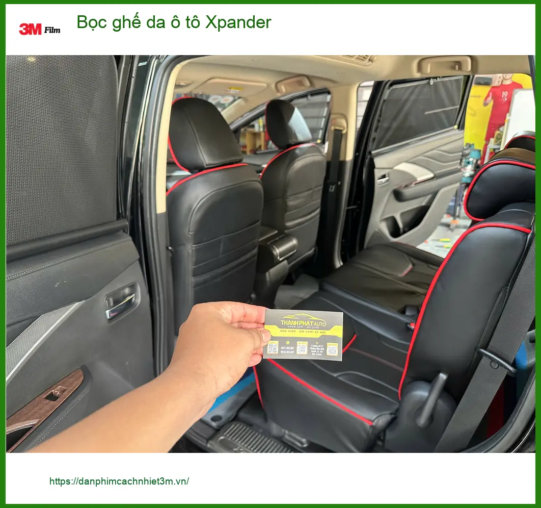 Chị Thảo bọc ghế da Xpander Quận 9 vì ghế nỉ cũ ám mùi khó chịu ảnh thực tế 2
