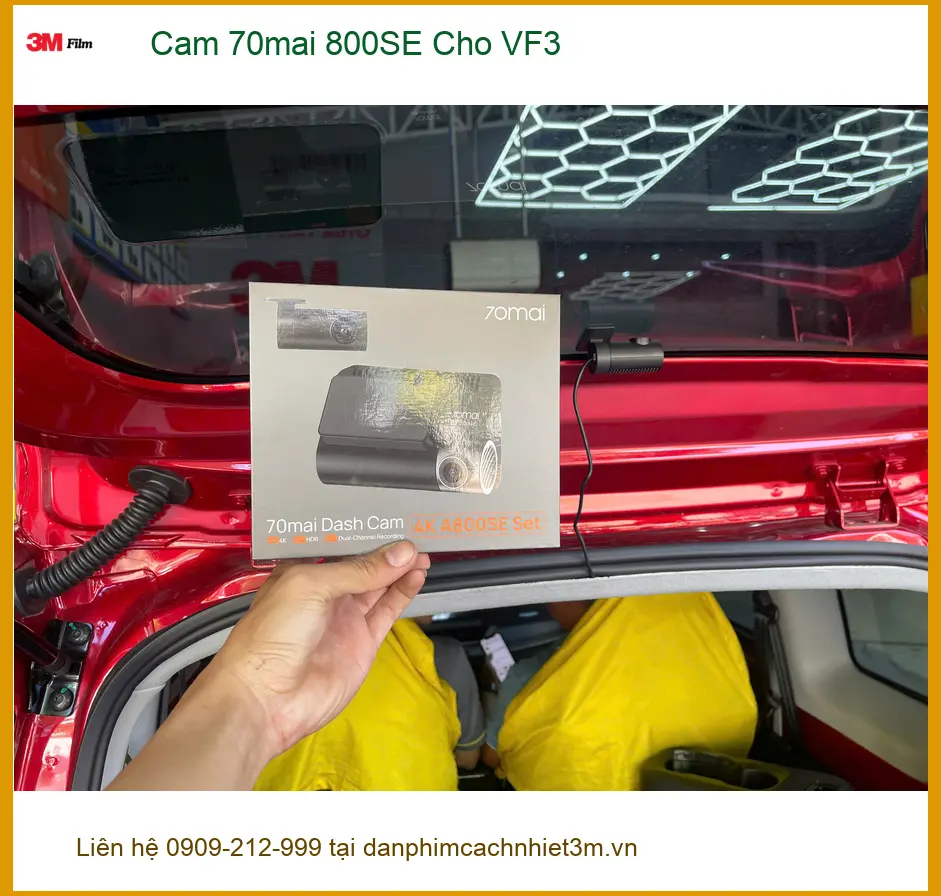 Anh Vỹ lắp Camera 70mai 800SE cho VF3 tại Hóc Môn, ghi lại hành trình an toàn