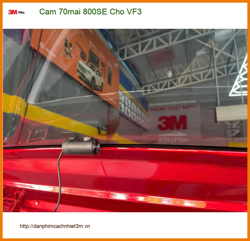 Chị Liên lắp Camera 70mai 800SE cho VinFast VF3 tại Bình Chánh an toàn