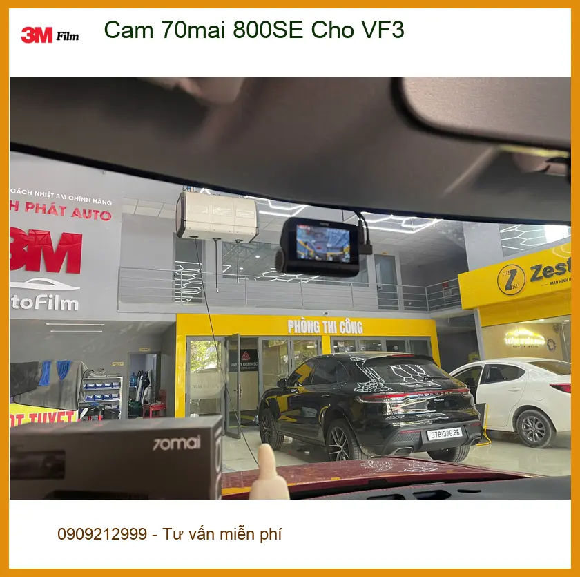 Anh Hưng lắp Camera 70mai 800SE cho VF3 tại Thủ Đức ghi lại hành trình ảnh thực tế 2