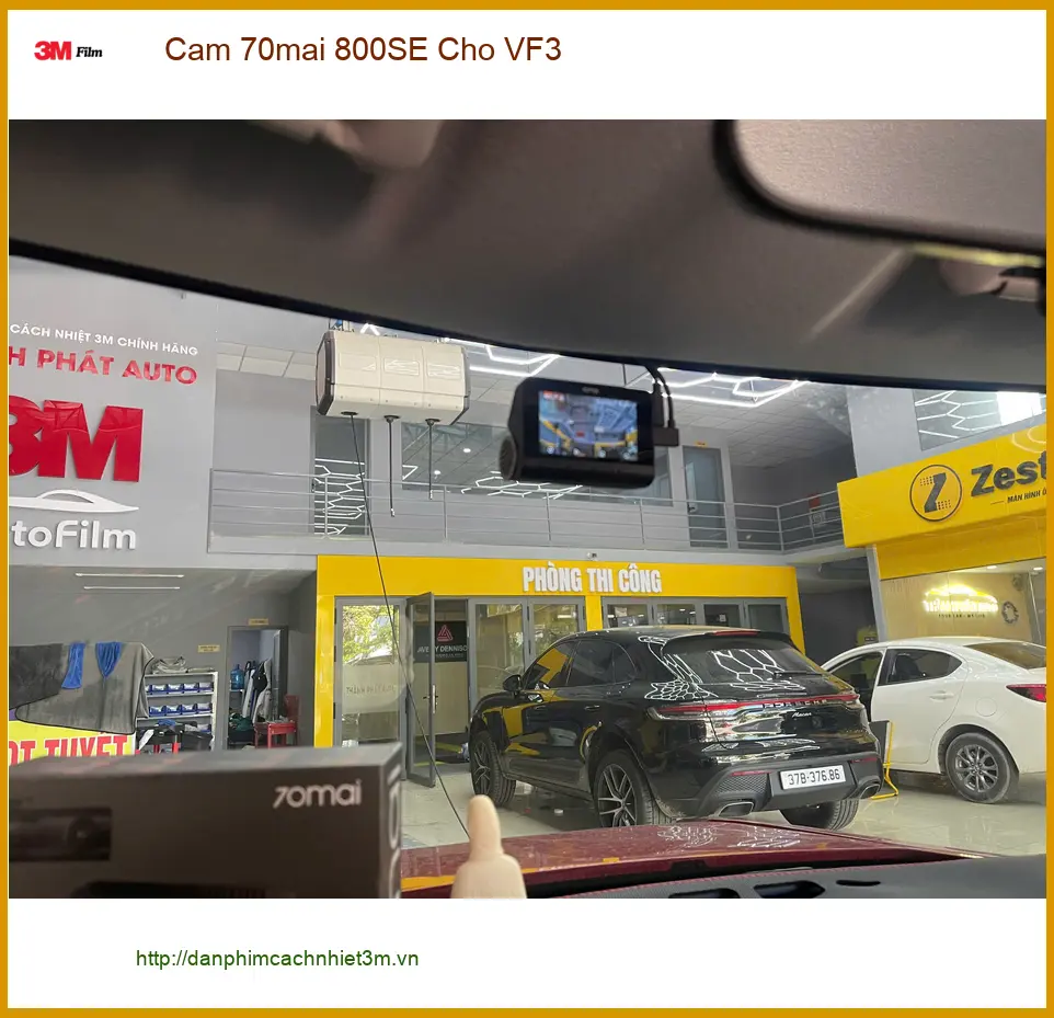 Chị Liên lắp Camera 70mai 800SE cho VinFast VF3 tại Bình Chánh an toàn ảnh thực tế 3