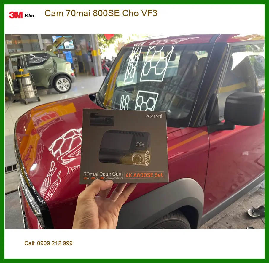 Anh Hưng lắp Camera 70mai 800SE cho VF3 tại Thủ Đức ghi lại hành trình ảnh thực tế 4