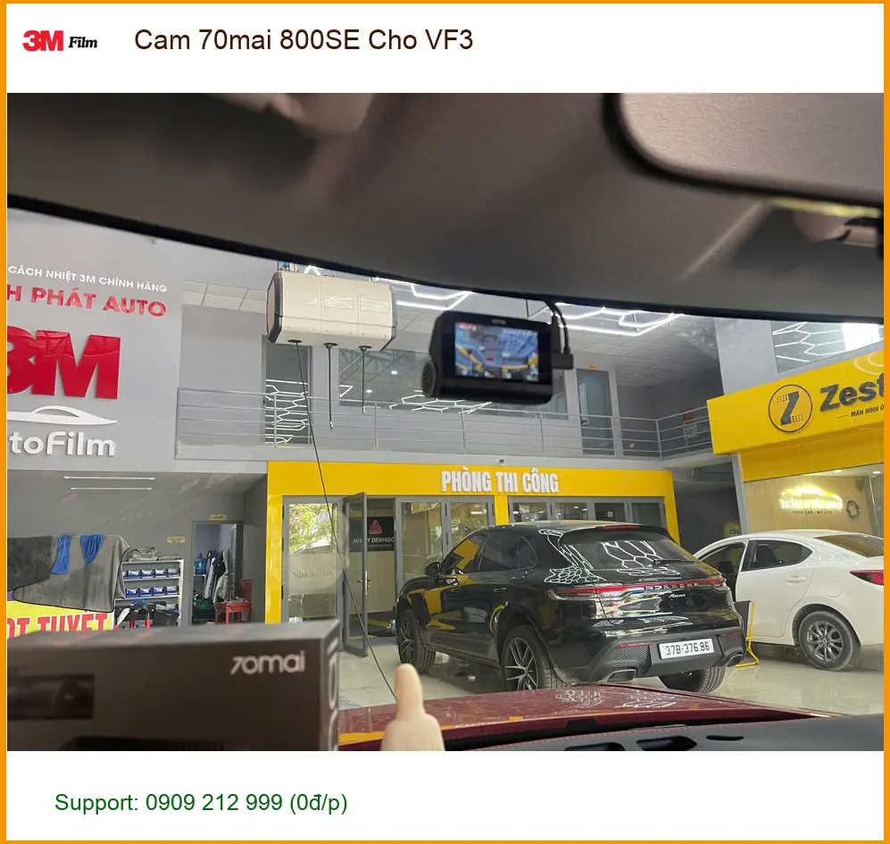 Anh Minh lắp camera 70mai 800SE cho VinFast VF3 ở Nhà Bè để an tâm khi lái xe ảnh thực tế 3