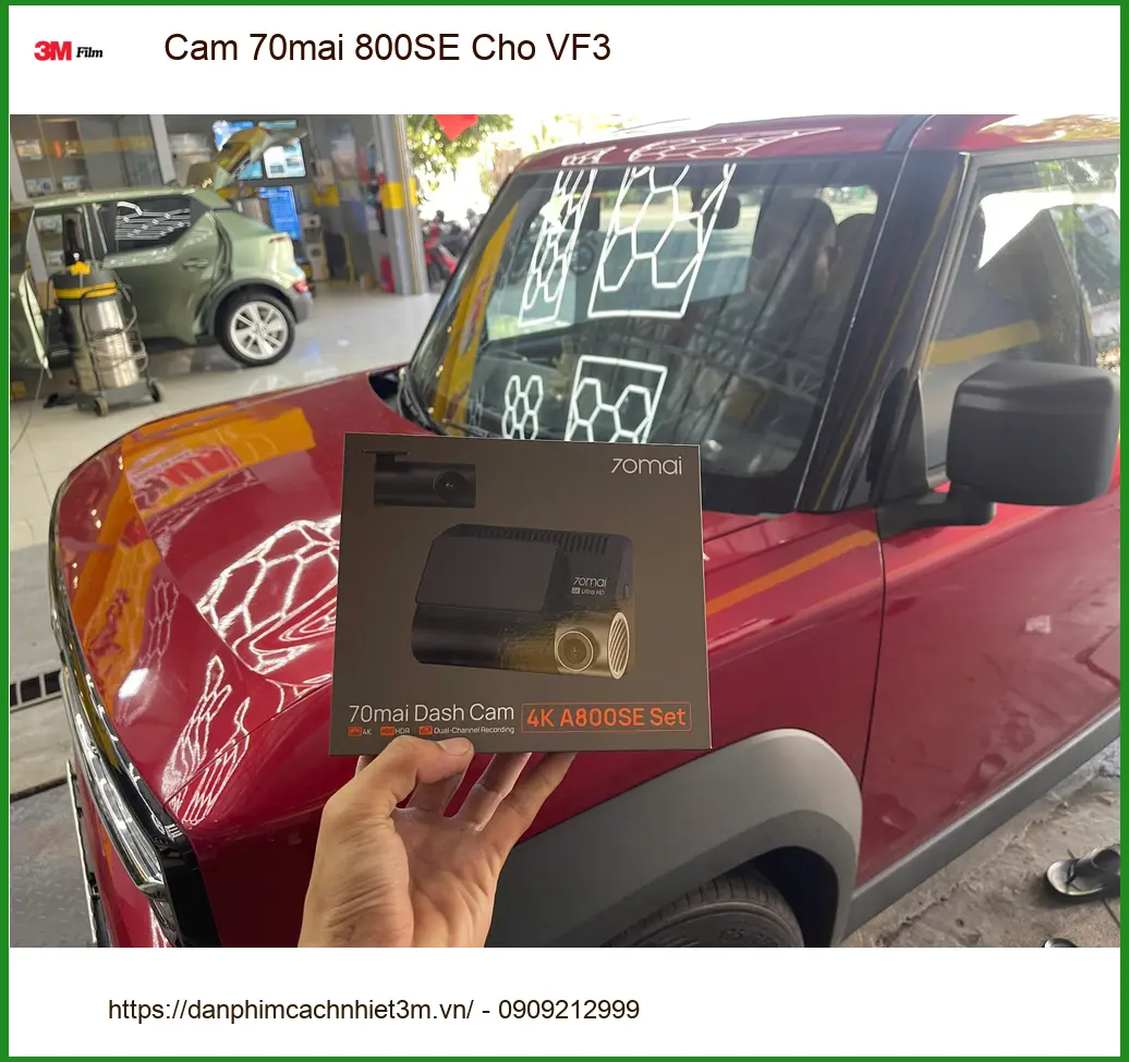 Anh Khôi lắp camera 70mai 800SE cho VinFast VF3 tại Quận Bình Tân