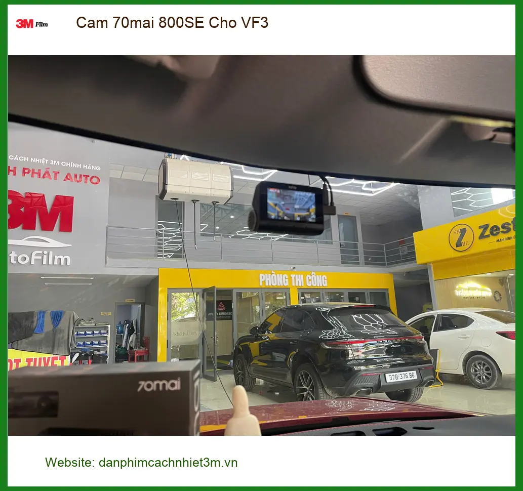 Anh Khôi lắp camera 70mai 800SE cho VinFast VF3 tại Quận Bình Tân ảnh thực tế 5