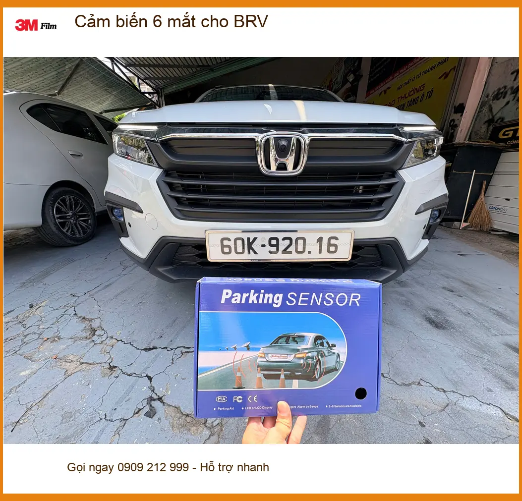 Chú Bách lắp cảm biến 6 mắt cho BRV tại Củ Chi để an tâm hơn khi đỗ xe ảnh thực tế 4