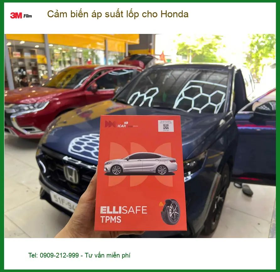 Anh Tấn lắp cảm biến áp suất lốp cho Honda CR-V tại Quận 5 đảm bảo an toàn cho gia đình ảnh thực tế 3
