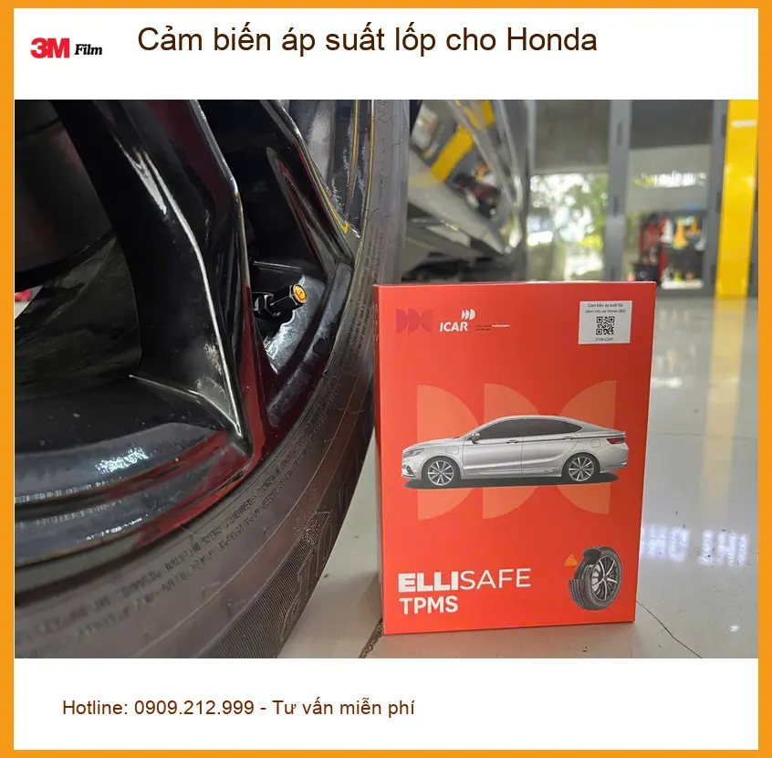 Chú Minh lắp cảm biến áp suất lốp chính hãng cho Honda HR-V tại Gò Vấp. ảnh thực tế 3