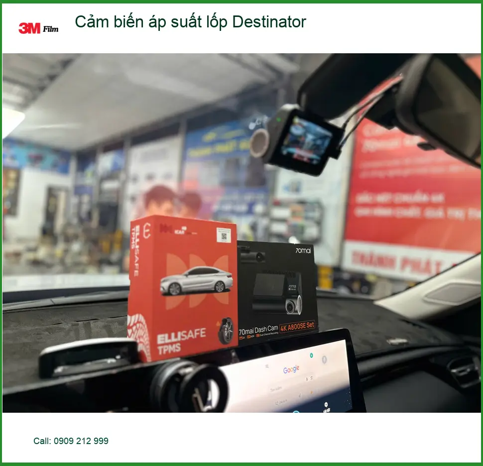 Anh Phi gắn cảm biến áp suất lốp Destinator cho Ford Ranger tại Hóc Môn