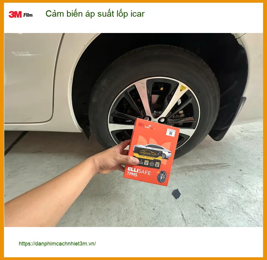 Chị Mai lắp cảm biến áp suất lốp iCar cho Civic ở Quận Tân Bình an toàn ảnh thực tế 2