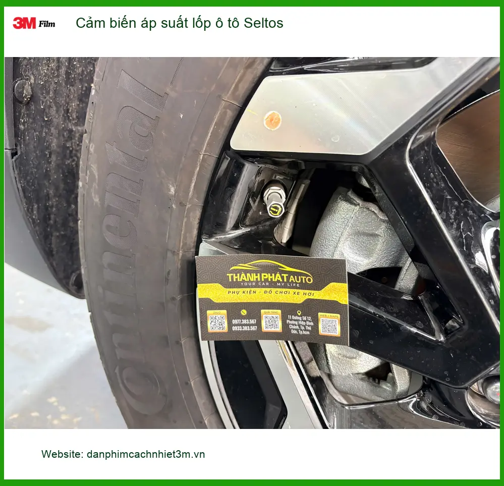 Chú Vĩnh lắp cảm biến áp suất lốp Seltos tại Quận 12 để an tâm lái xe ảnh thực tế 3