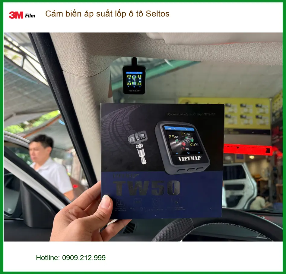 Anh Khải lắp cảm biến áp suất lốp ô tô Seltos uy tín tại Quận Tân Bình
