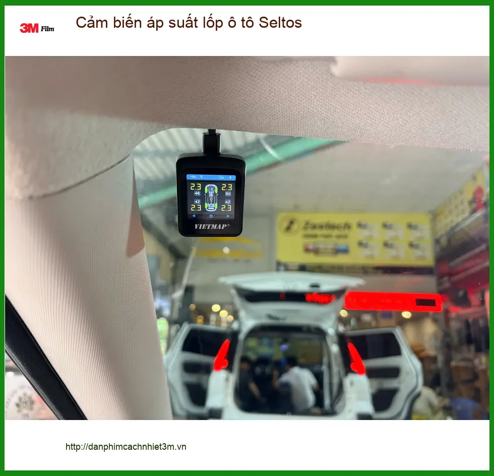 Anh Kiên lắp cảm biến áp suất lốp cho Kia Seltos tại Quận 10 để lái xe an toàn hơn ảnh thực tế 2