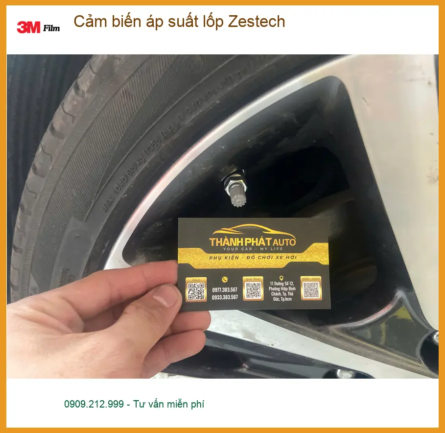 Chị Thảo lắp cảm biến áp suất lốp Zestech Hyundai Accent ở Nhà Bè ảnh thực tế 2