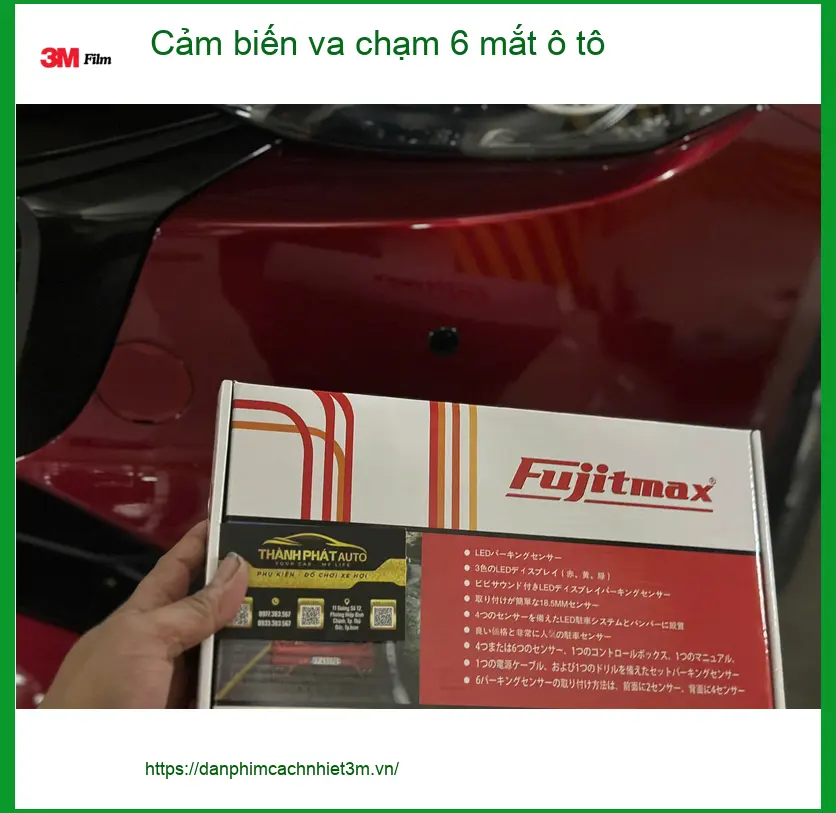 Anh Khang lắp cảm biến va chạm 6 mắt ô tô Hyundai Santa Fe ở Quận 7 ảnh thực tế 2