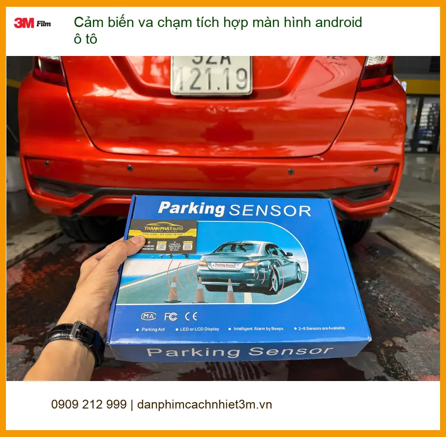 Anh Phong lắp Cảm biến va chạm tích hợp màn hình Android ô tô Quận 12