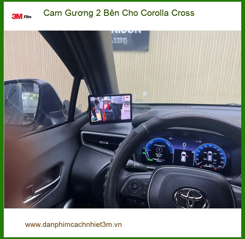 Anh Bách lắp cam gương 2 bên Corolla Cross tại Quận 6 để lái xe an toàn hơn ảnh thực tế 5