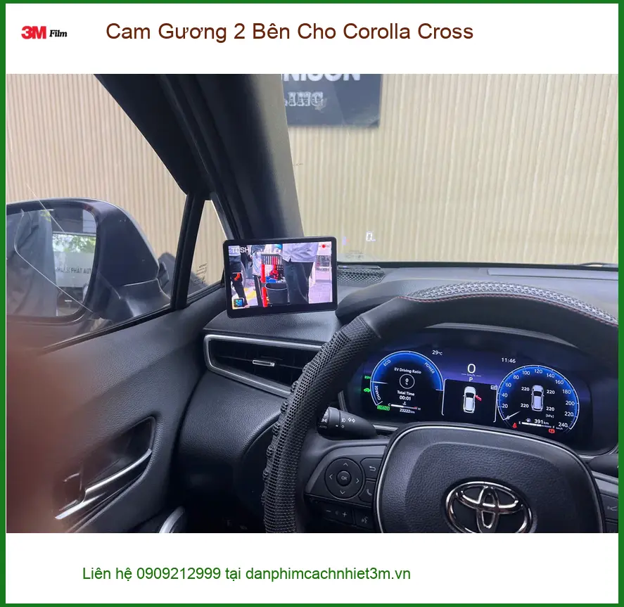 Anh Cường lắp Cam Gương 2 Bên cho Corolla Cross Quận Bình Thạnh an toàn hơn ảnh thực tế 2